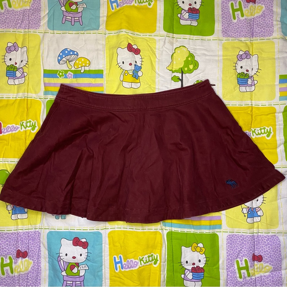 cute y2k polo abercrombie mini skirt